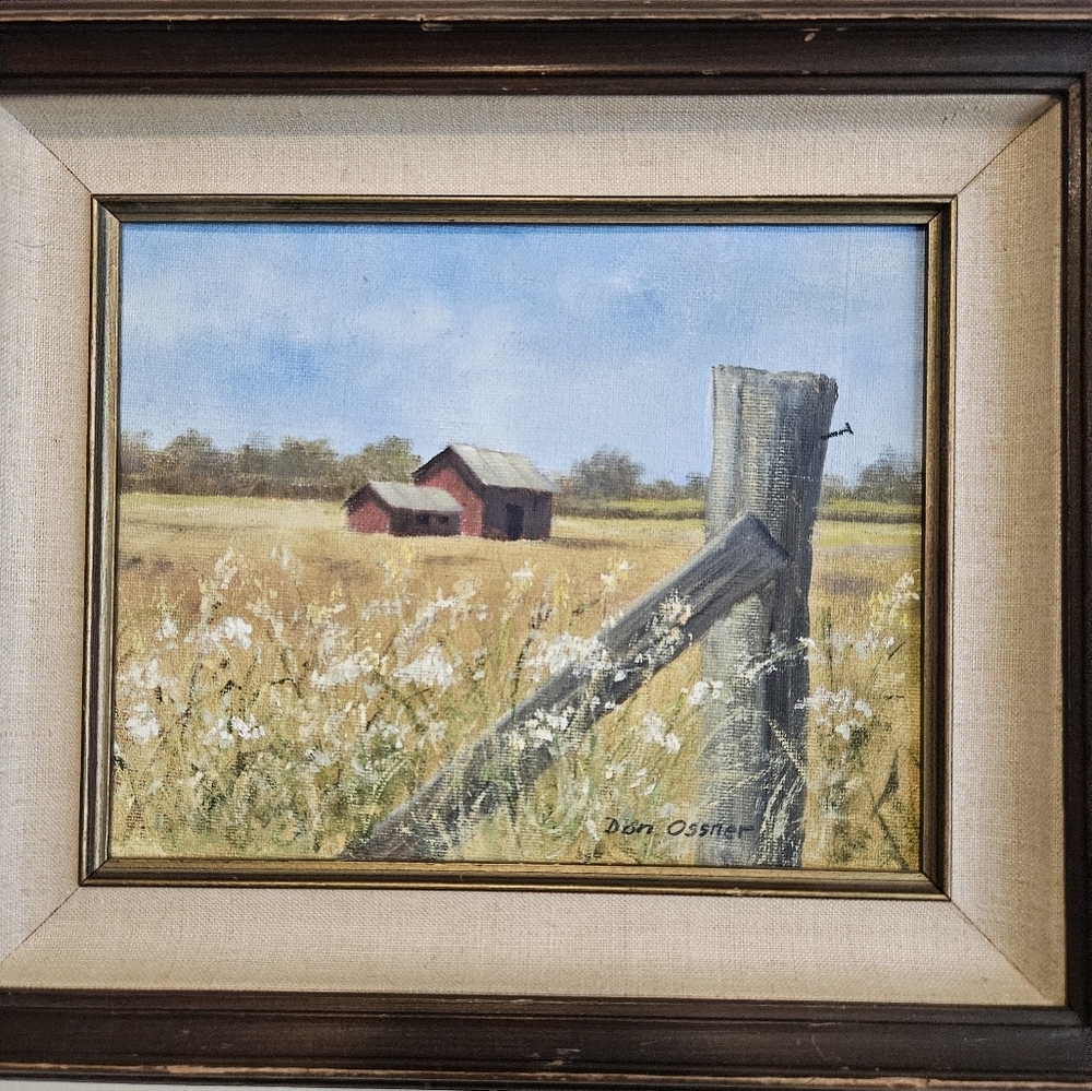 Don Osnner landscape oil painting signed. - Picture 4 of 16